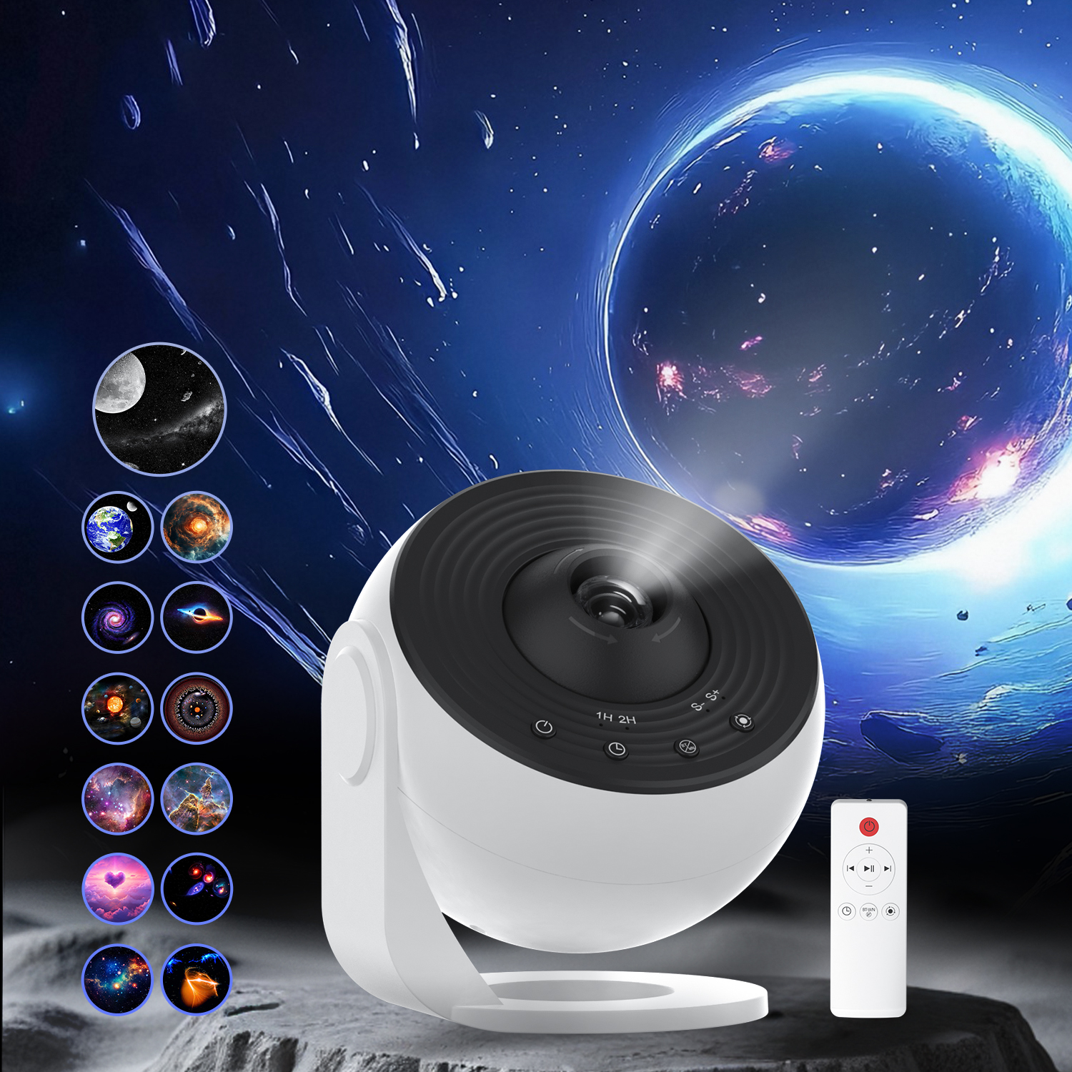 Bedroom Galaxy Projector Pro, Home Planetarium Projector Lamp Star Projector Pro Kids Adult Room Decoration with Timer Bluetooth