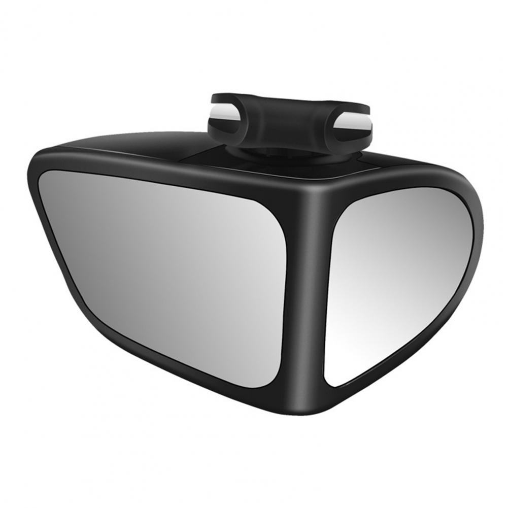 Espejo de punto ciego para coche, cristal transparente de doble cara 360 ° Espejo retrovisor izquierdo y derecho gran angular giratorio, espejo de asistencia de marcha atrás: Rojo