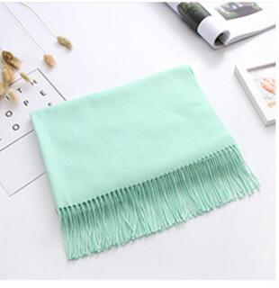 Women Solid Color Cashmere Scarves With Tassel Lady Winter Autumn Long Scarf Female Shawl Men Scarf