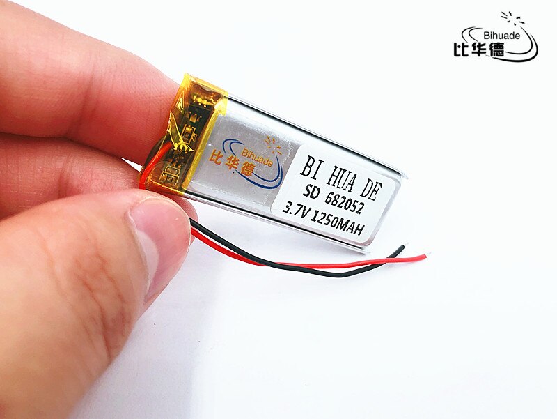 Li-po Dimensione 682052 3.7 V 1250 mah ai polimeri di Litio Batteria Con Il Bordo di Protezione Per Tablet PC GPS Digitale prodotti