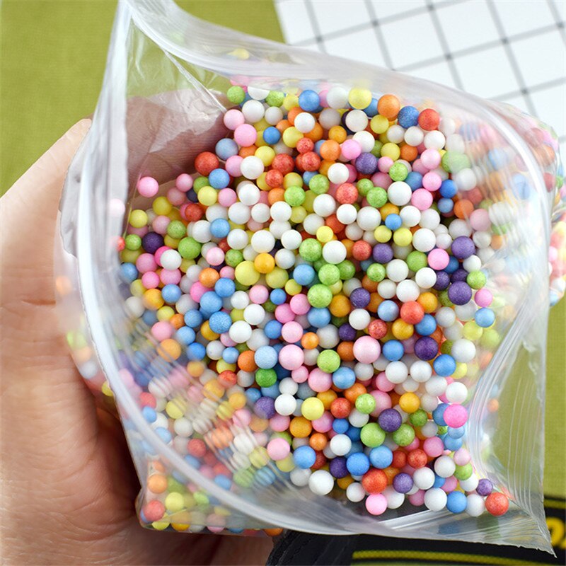 1 Pack Small Slime Beads Ball Foam Beads Mud Accessory Tiny Slime Clay Foam Filler For DIY Supplies