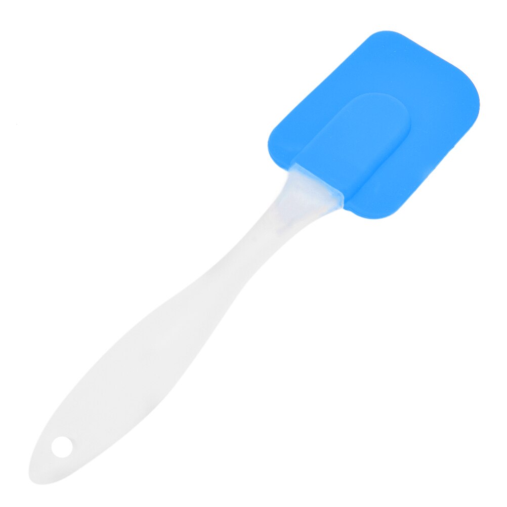 1PCS Silicone Cake Scraper Multi purpose Scraper Spatula Utensil Cooking Baking High Temperature Resistance Brushes Kitchen: Blue
