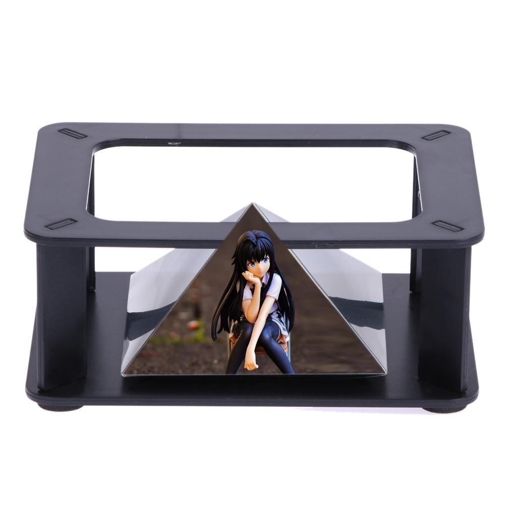 3D hologramme Type d'affichage intérieur Application projecteur pyramide hologramme affichage pyramide projecteur luxe vitrine pour Smartphone