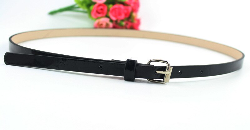 Simple Fastening Pin Buckle Belt Wear Resistant PU Leather Women Belt Waistband Adjsutable For Clothes Accessories