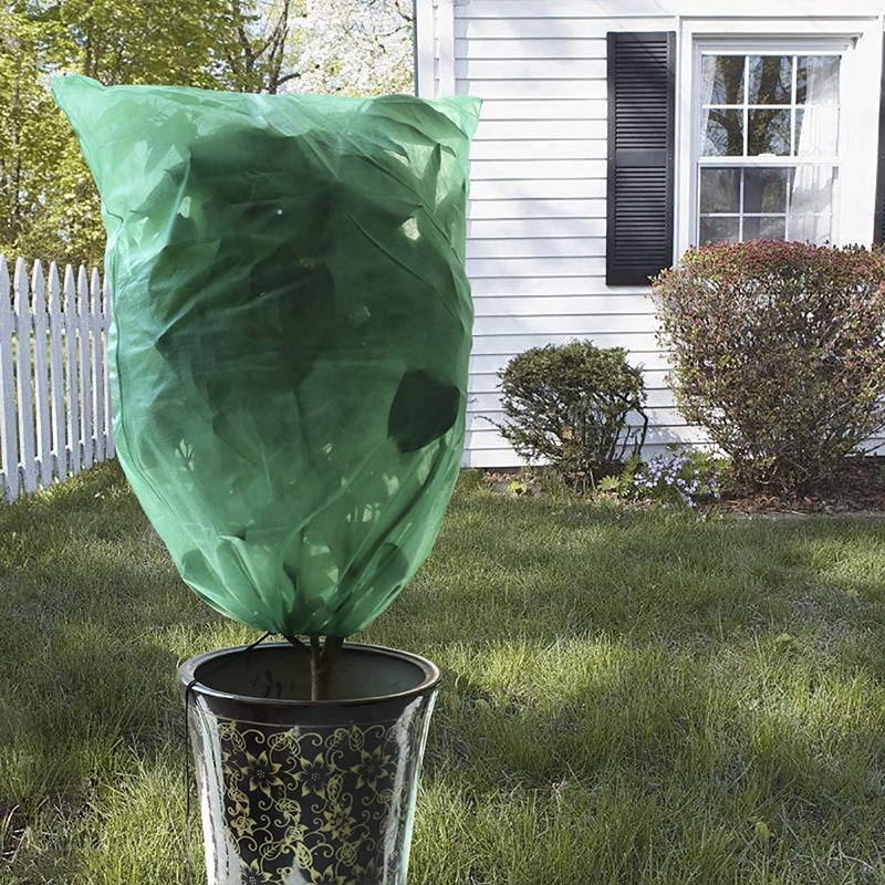 Plantebeskyttelsespose plante vinterdække planter polyester betræk stoffer anti-insekt organisk flydende frost haveredskab