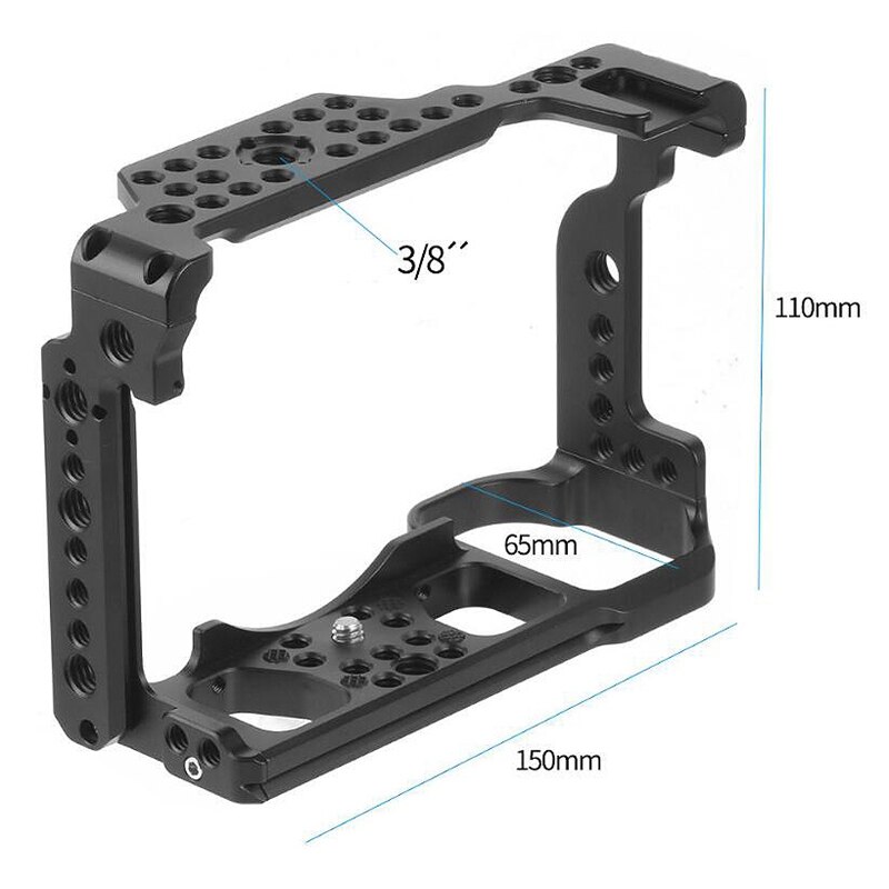 Suporte de fotografia câmera dslr coelho gaiola para nikon z7 z6 série liga alumínio gaiola handheld estabilizador