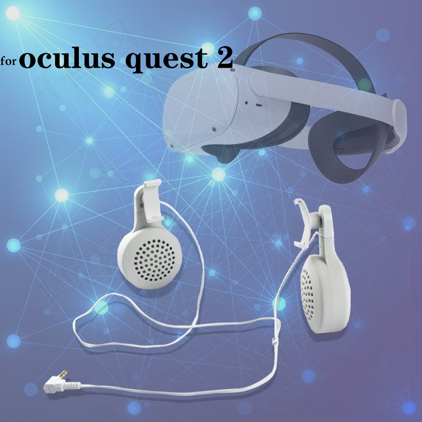 Koptelefoon Hoofdtelefoon Voor Oculus Quest 2 Vr Glas Headset Verstelbare Geluidsisolerende Hoofdtelefoon Mooi Geluid Hoofdtelefoon