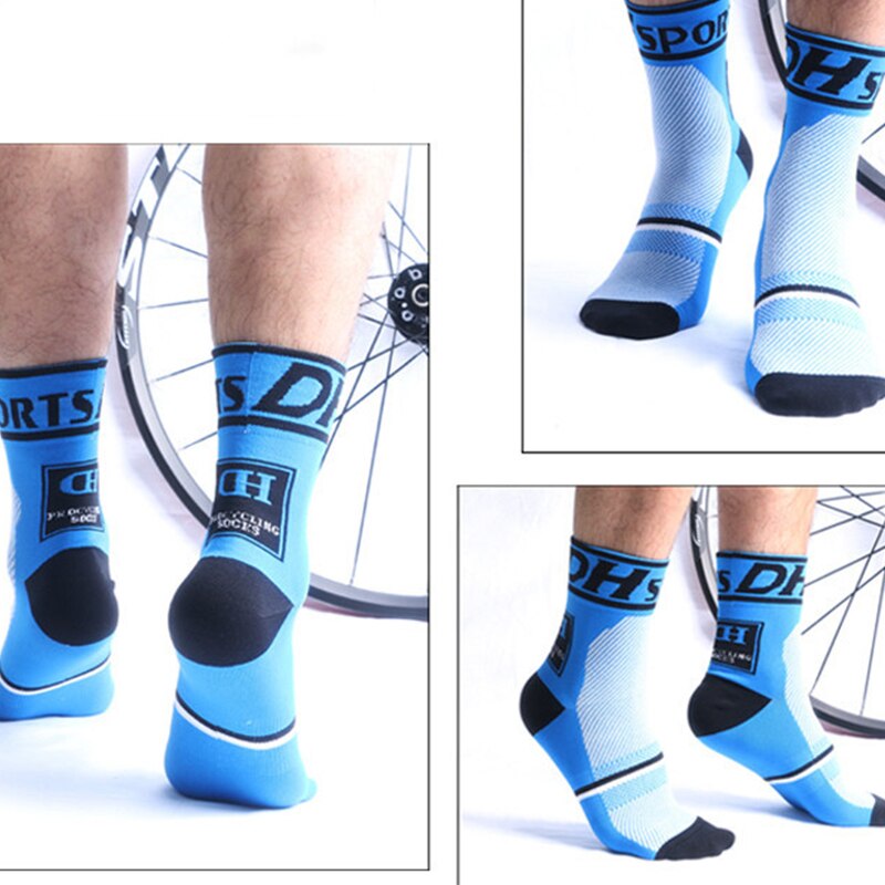 Ugupgrade fiets sokken sport grappige sokken heren kleurrijke vrolijke sokken calcetines rijden hardlopen middenbuis skarpetki