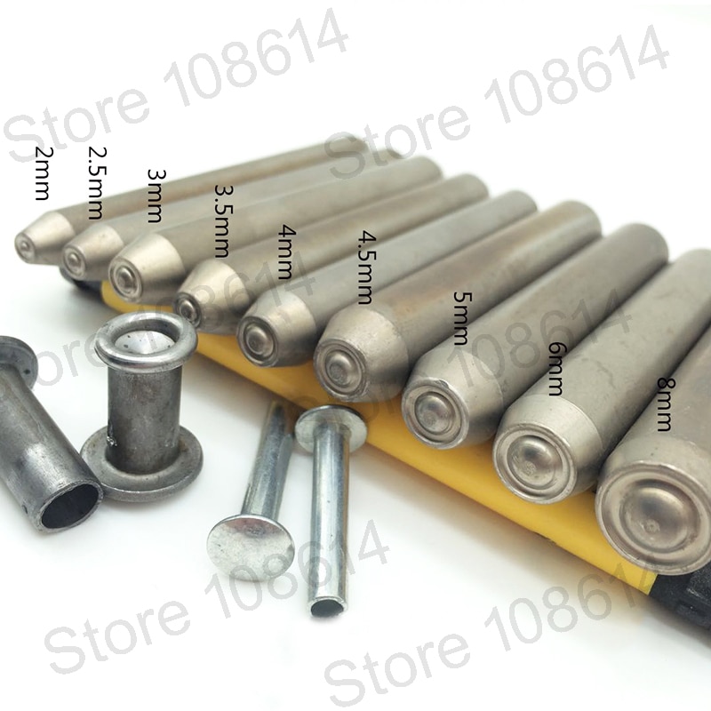 Setting tool for Aluminum Alloy Rivet Flat Head Threaded Rivet tools for Aluminum Flat Round Head Half Hollow Shank Rivet Alumin