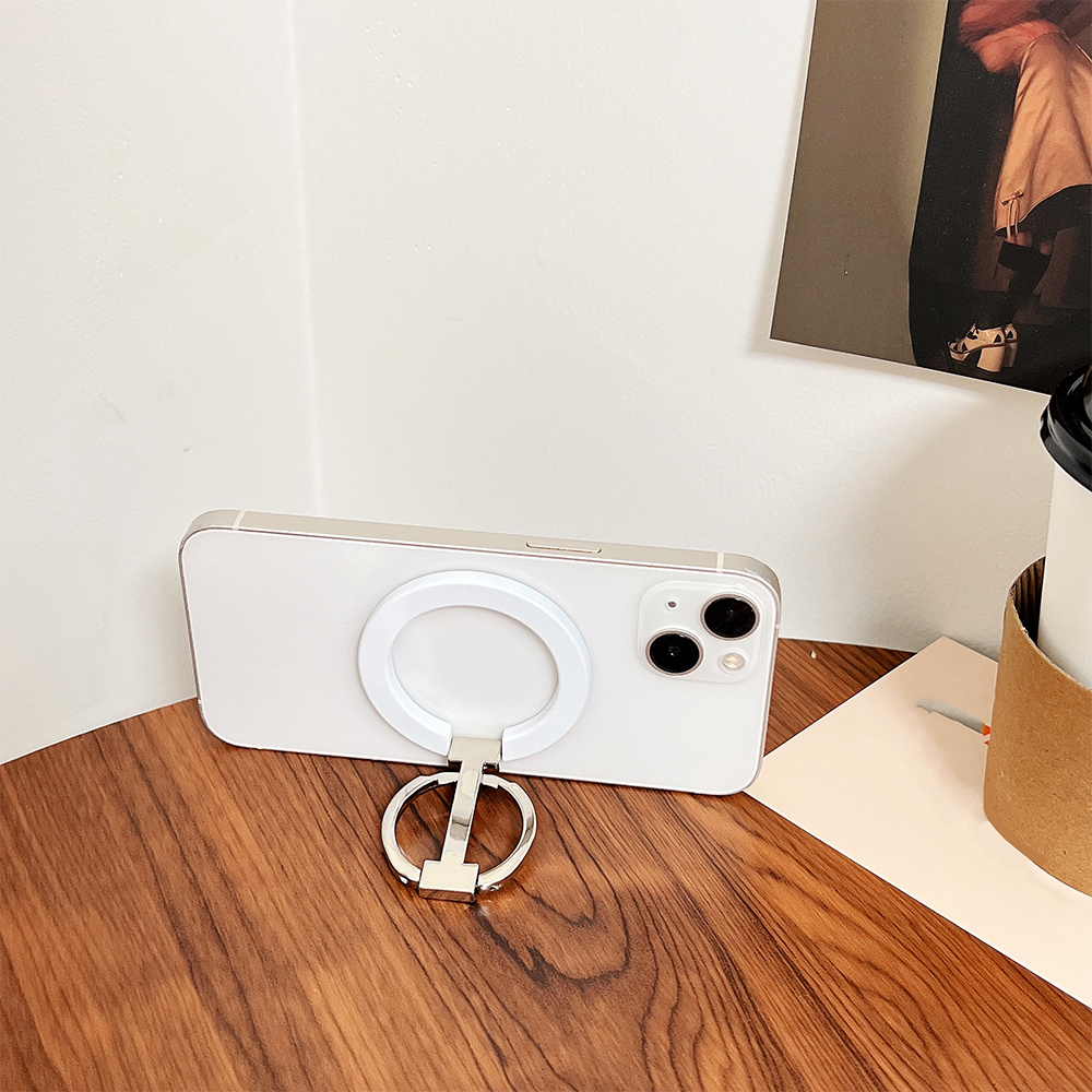 Magnesafe metalowy brokat w proszku silny magnetyczny uchwyt pierścieniowy ssący do uchwytu na telefon komórkowy z metalowym ładowaniem obrotowym 360 ° uniwersalny