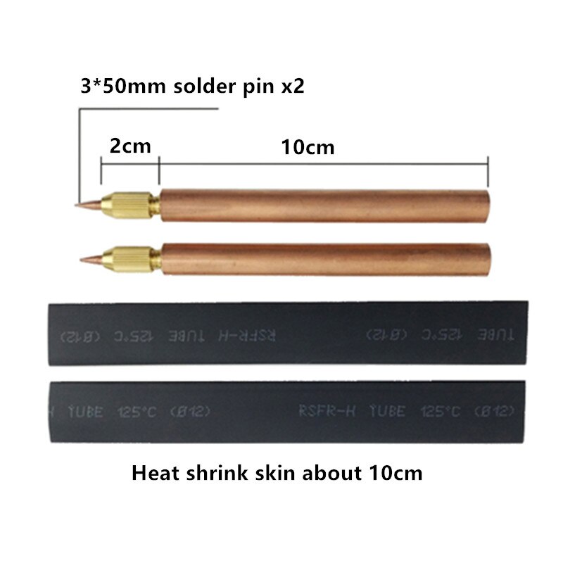 16/25 square copper spot welding pen 18650 battery pack handheld spot welding machine DIY accessories welding pen welding needle