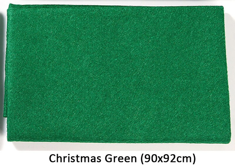 90X92CM Weihnachten Serie DIY Weichem Filz Stoff 1,4 MM Dicken Vlies Für Festival Heimat Dekoration Hand NäHenne Handwerk: Christmas Grün