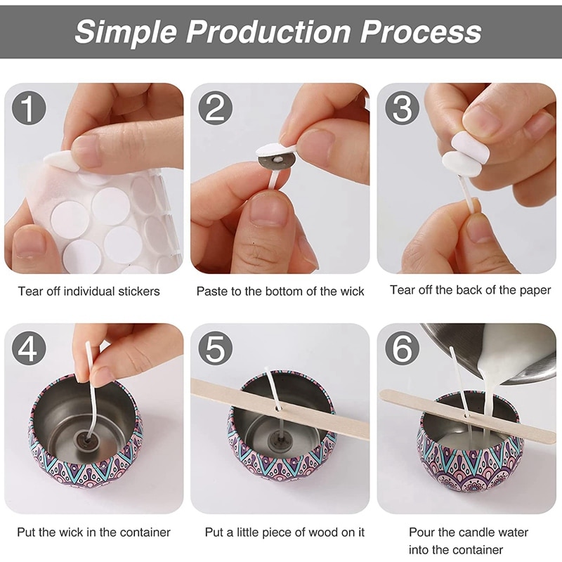 Candle Making Pouring Pot Kit With Boiler Wax Melting Pot,Candle Wicks,Candle Wicks Sticker,Wooden Candle Wick Centering