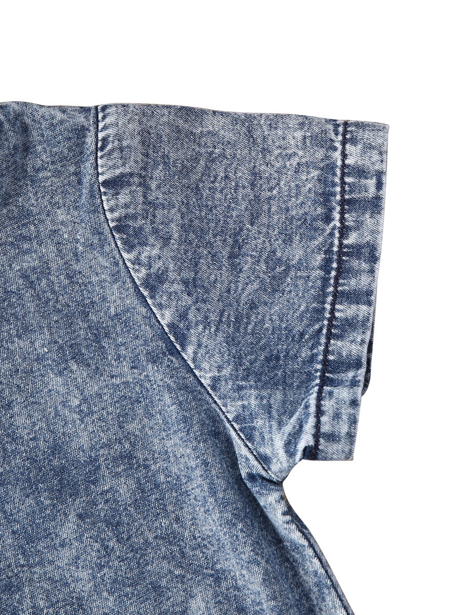 Infant Baby Boys Denim outfit Shorts Sleeve Romper Jumpsuit Cotton Summer Clothes 0-18Months