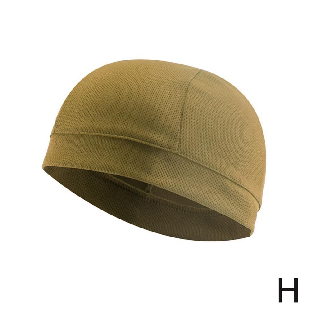 Motorhelm schedel binnenmuts coolmax hoed snel drogend ademende hoed racepet onder helm muts motorcrosshelm: H