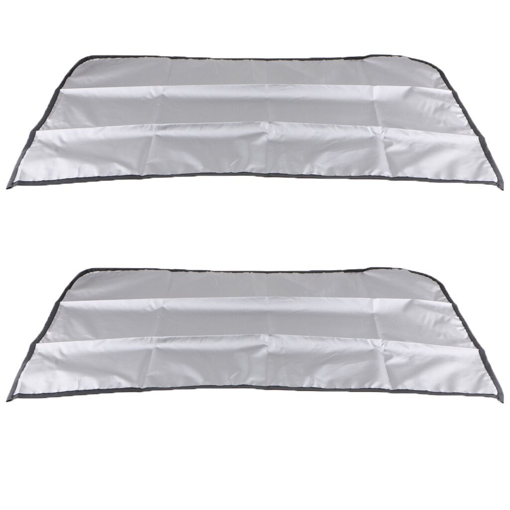 Cortinas ligeras para ventana de coche, cubierta de vinilo + lámina plateada, 1 par