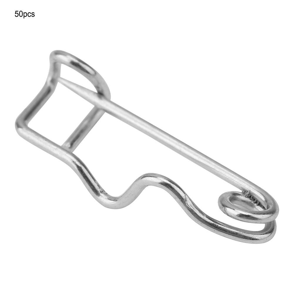 50pcs Metal Safety Needles Pins Brooch Locking Pin Clasp Pin Fastener Sewing Craft Tool 22mm 27mm 32mm