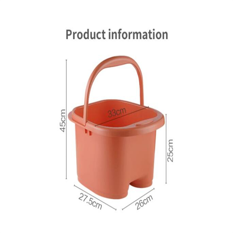 1pc Home Plastic Bucket Foot Bath Bucket Bathroom Foot Tub Wash Basin Laundry Buckets Home Portable Container with Handle