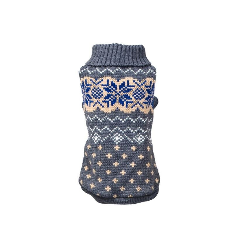 Hundetøj chihuahua kæledyr hunde kat strik hund sweater hvalp varm frakke chihuahua tøj hunde vinter doggy kostume til gatos: Grå / Xxl