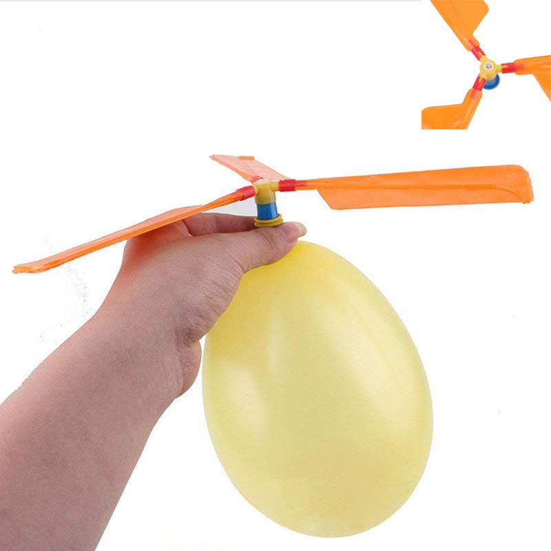5 stk/sett babyballong helikopter flyvende leke barn bursdag julefest bag strømpe fyllstoff strand flyvende leke utendørs verktøy