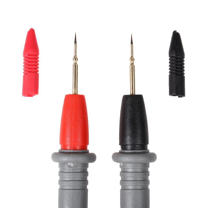 1 par de cables de prueba de sonda Universal Pin para multímetro Digital medidor de punta de aguja multímetro probador de sonda de plomo Cable de lápiz 20A
