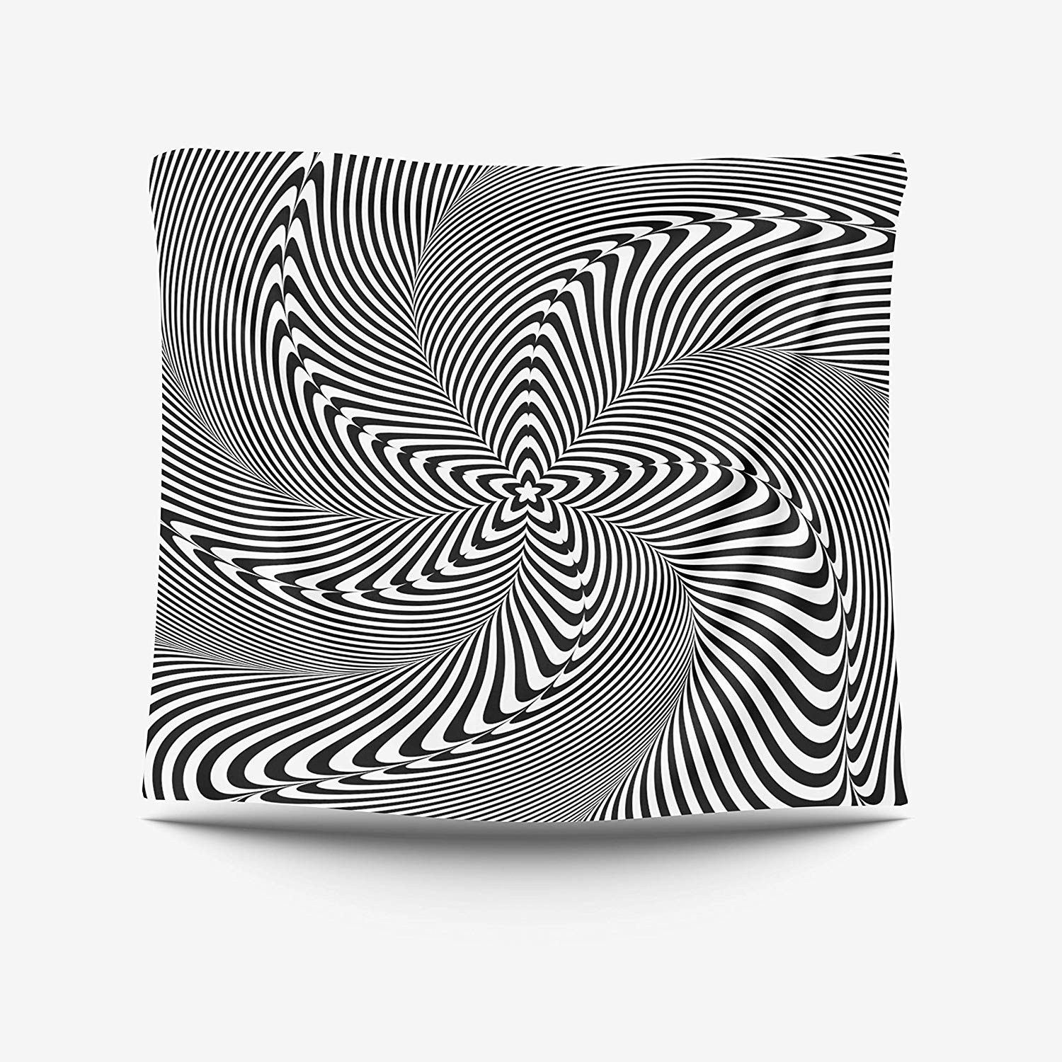 Music Handwritten Quote Wall Hanging Tapestry Optical Illusion Abstract Background