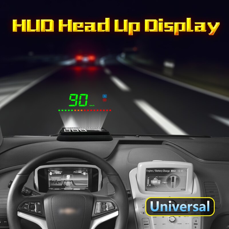 Hud Display 3.5 inch Car Projector in The Car Alarm GPS Head Up Display Speedometer Windshield display speedometer Portable hud