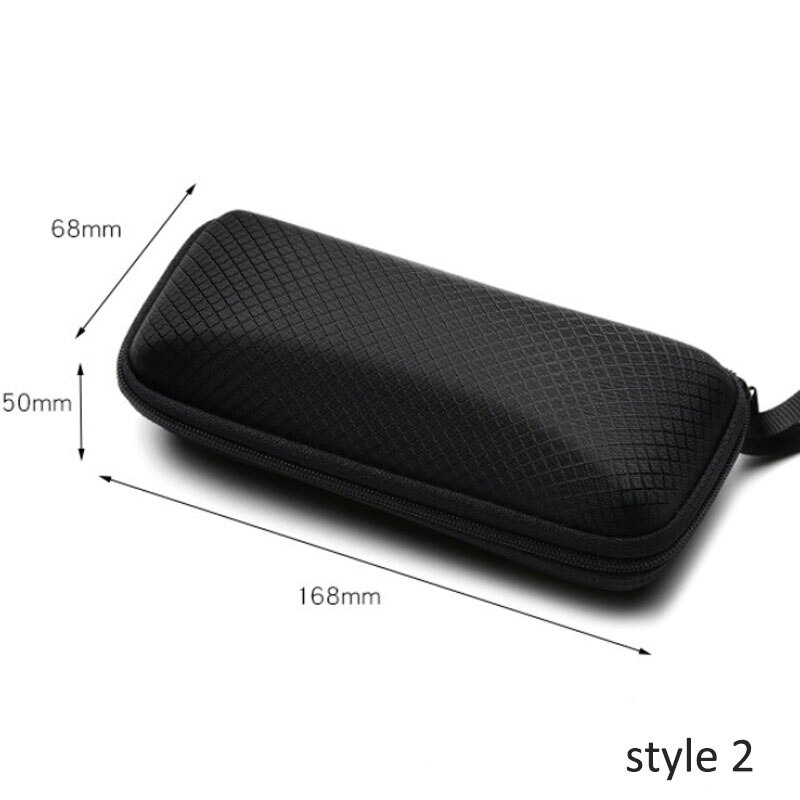 1Pcs Harde Rits Doos Draagbare Zonnebril Protector Travel Pack Bag Bril Case Black Eyewear Accessoires