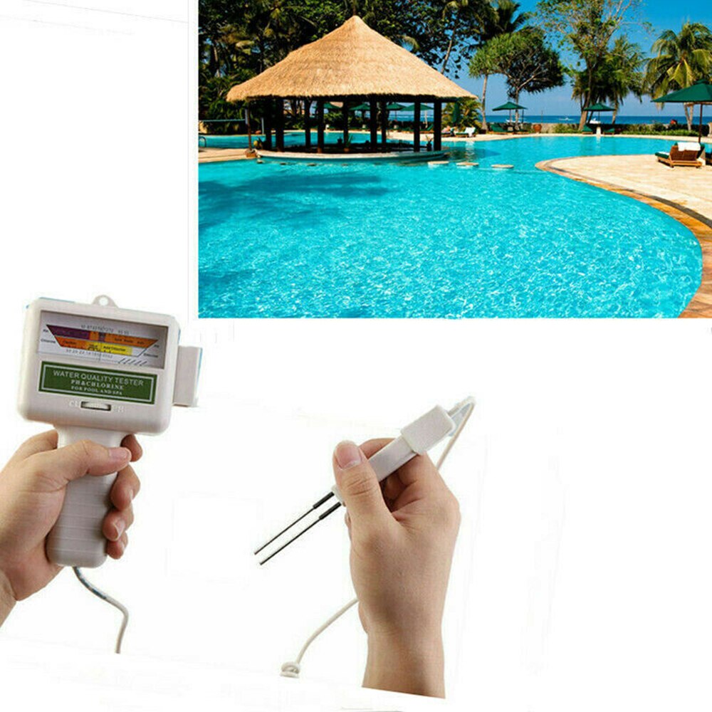 Draagbare Ph & CL2 Niveau Meter Waterkwaliteit Analyze Meting Monitor