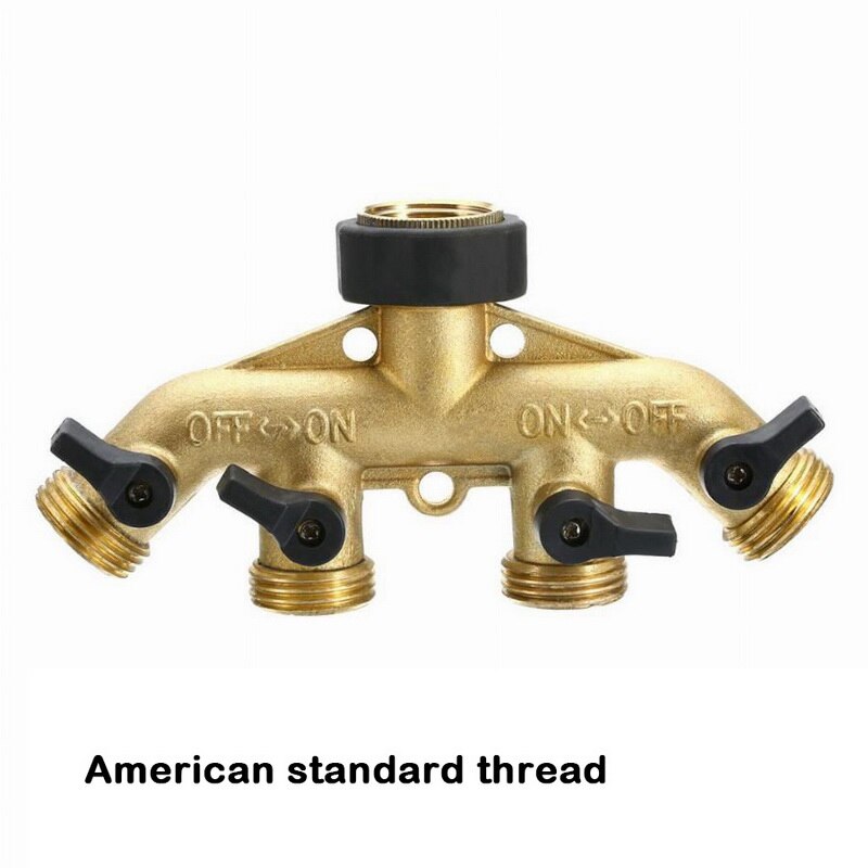 1pc hageslange splitter rote 2/4- veis tappekontakt 3/4 '' slange rør splitter til hageanlegg vanning system: Oss standard