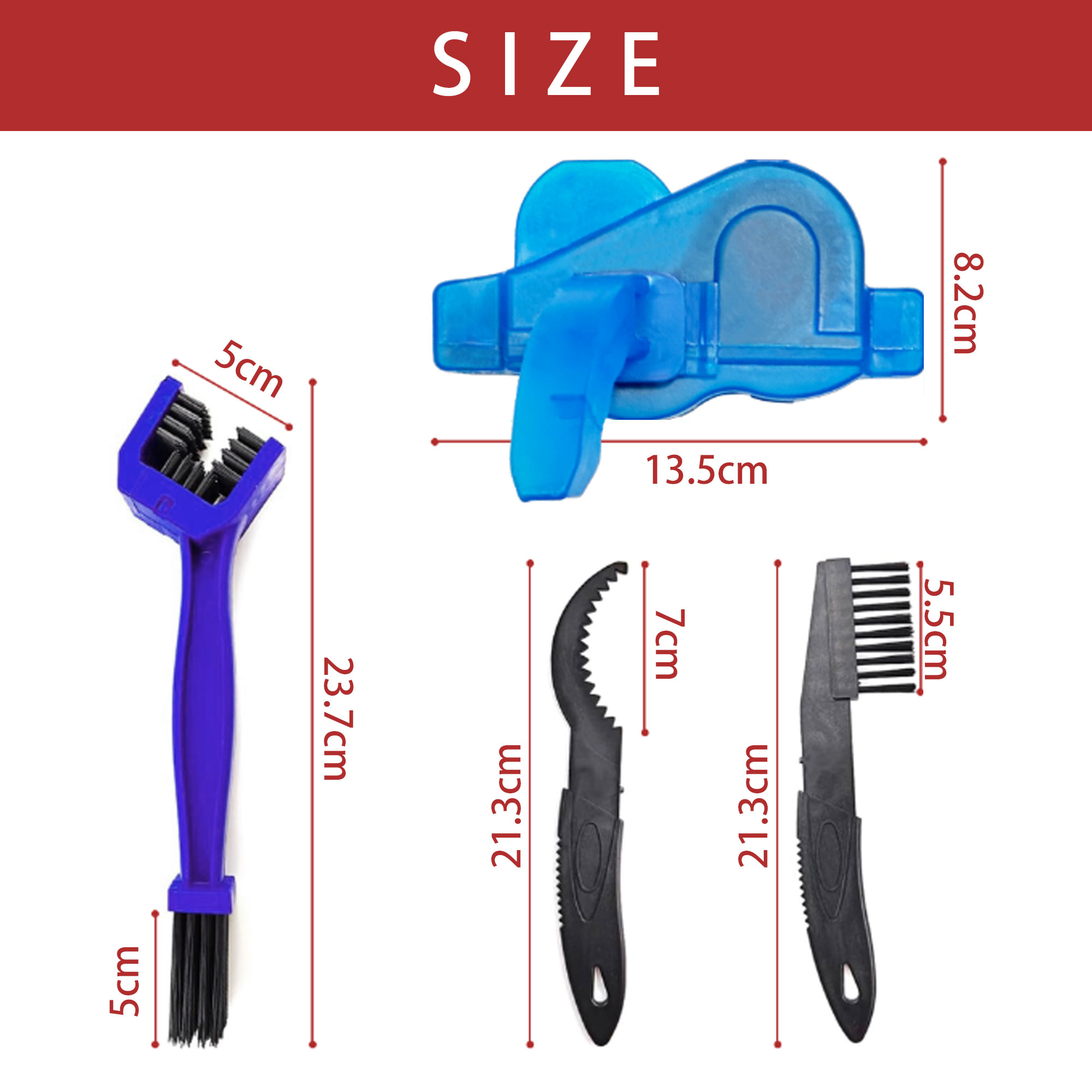Fahrradkettenreiniger, Fahrrad-Reinigungsset, Kettenreiniger für Radfahren, Geeignet für Mountainbike, Rennrad, BMX für Antriebsstrang