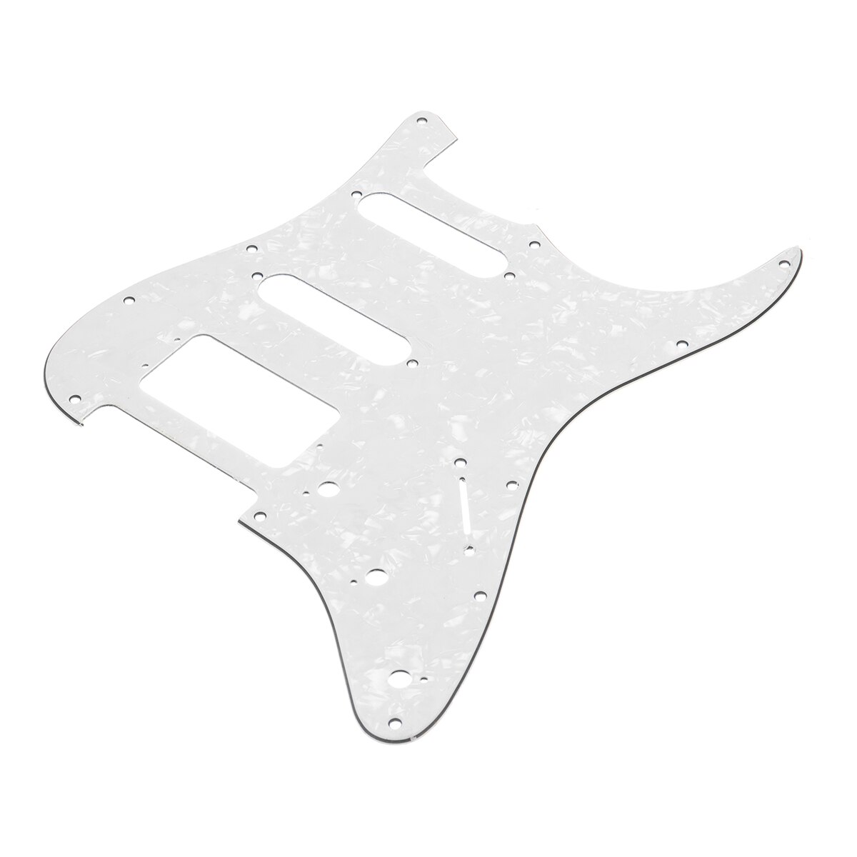 Electric Guitar Loaded Pickguard Scratch Plate for USA/MEX for Fender for Stratocaster Strat 3 Ply HSS: Pearl White