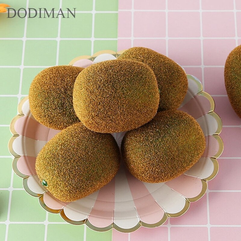 Simulación de fruta de kiwi de espuma modelo fotografía apoyos de fotografía de fruta tienda casa decoración, amueblamiento artificial kiwi