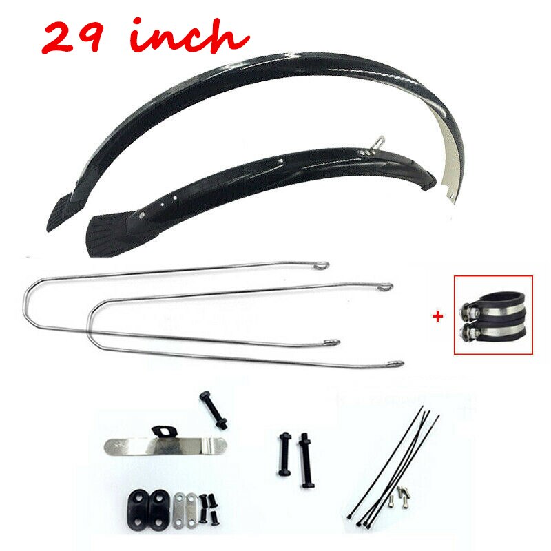 Guardabarros delantero y trasero para bicicleta BMX MTB, juego de guardabarros ligero, accesorios para bicicleta, 700C, 20, 26, 27,5, 29 pulgadas: 29inch