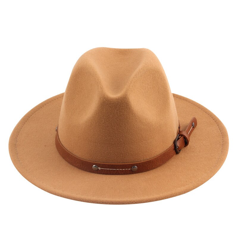 Fedora hat features men's hats ladies felt jazz ring buckle accessories Panama Fedora hats шляпаженская