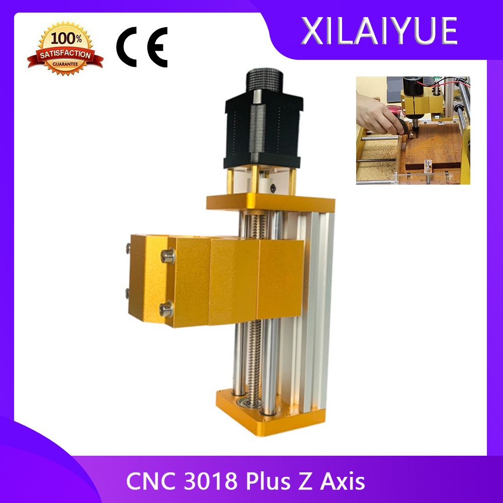 CNC 3018 Plus Module axe Z en aluminium, axe Z Support de Table coulissante pour utiliser broche 300W ou 500W appliquer pour moteur pas à pas Nema17/42H