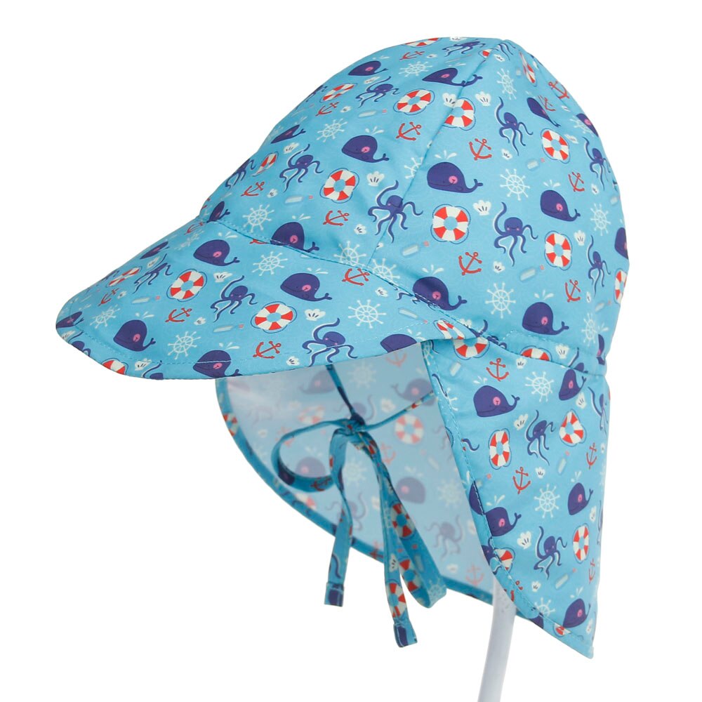 NEUE Babys Sonnenhut Sommer Strand Hütte Sonne Kappe UV Schutz Neugeborenen Kleinkind freundlicher Jungen Mädchen Sonne Kappe Headwear außen S/L: Wal / S
