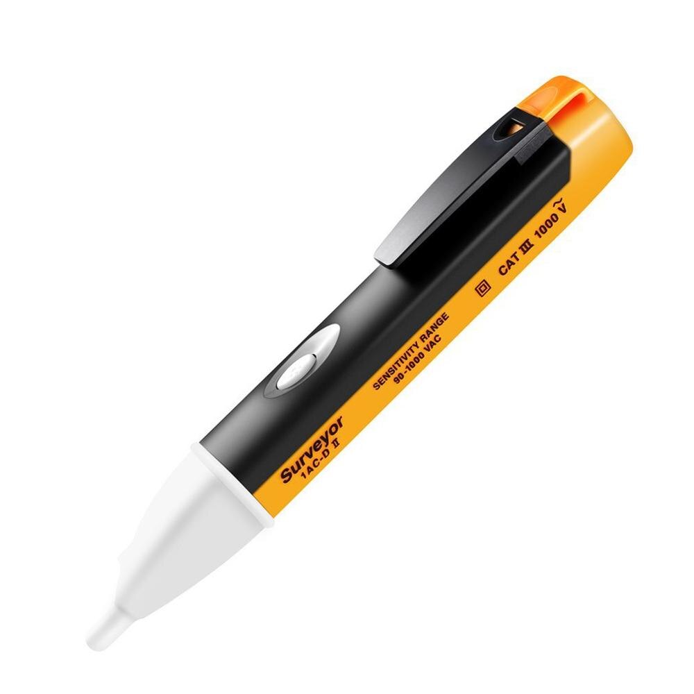 90-1000V Non-Contact Electronic Digital Display AC Voltage Test Pen With LED Light 1AC-D C2 Ii Detector Volt Stick Sensor Pencil: Default Title