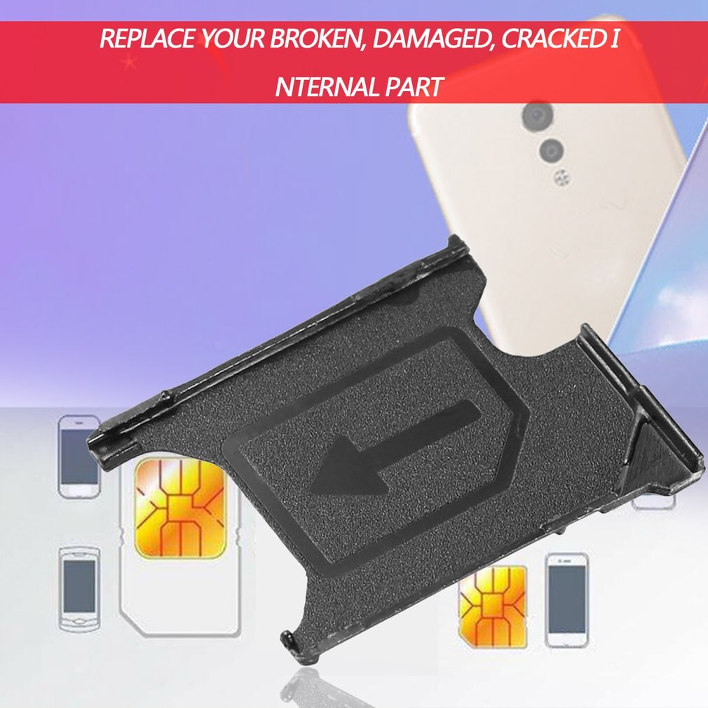 Til udskiftning af sony xperia  z1 l39h c6902 c6903 c6906 c6943 mikro sim -kortbakkeholder