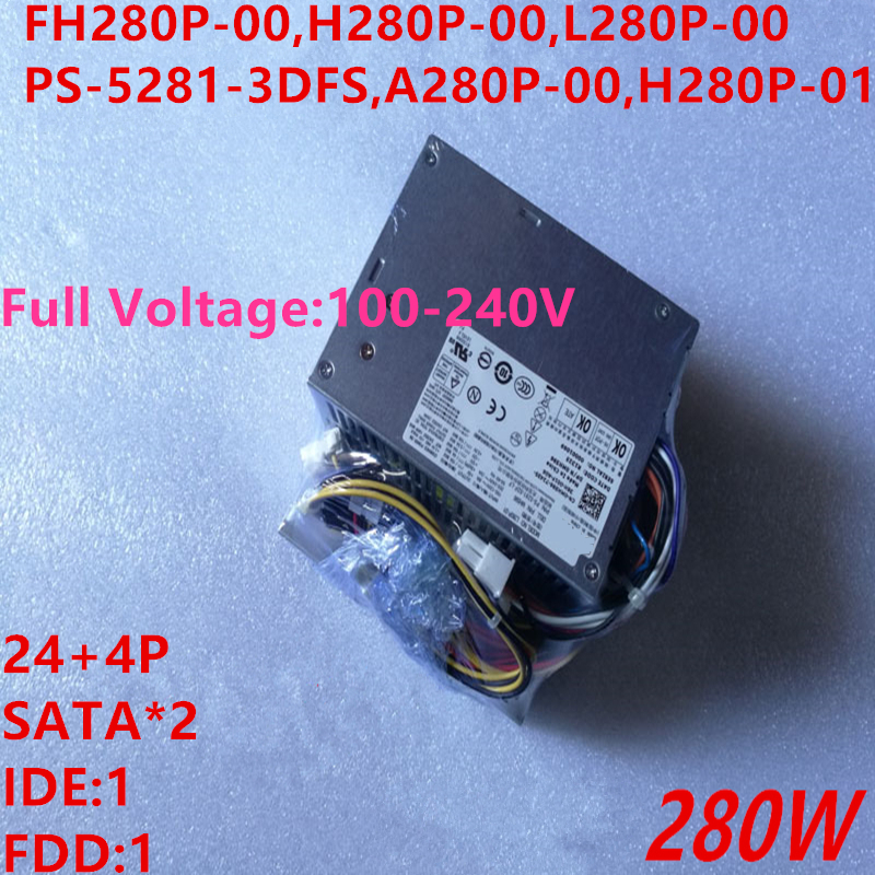 BLOC D'ALIMENTATION Pour Dell 520 320 330 280W Alimentation FH280P-00 H280P-00 L280P-00 PS-5281-3DFS A280P-00 H280P-01 L220P/H220P/N220P-00