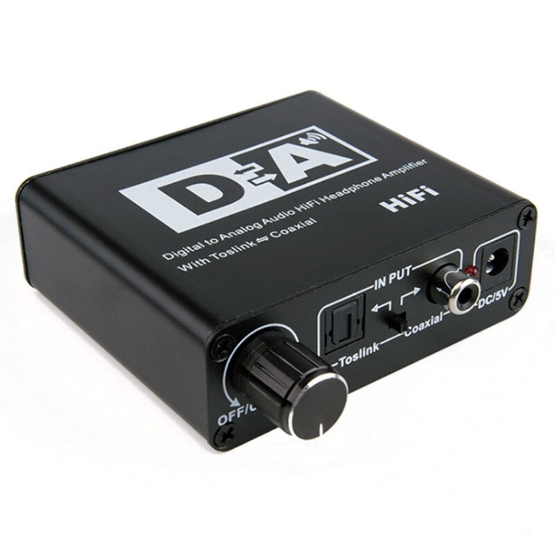 DAC Coaxial Bi-Directional Switch RCA 3.5mm Jack Digital to Analog Audio Adapter Converter