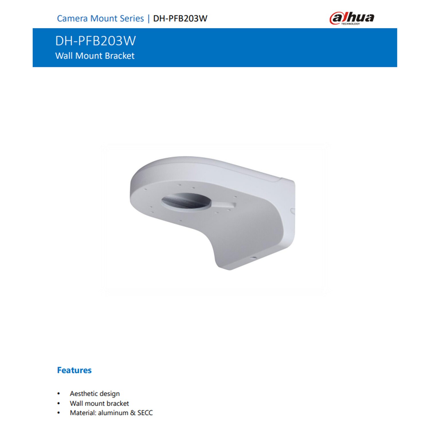 Dahua Camera Support Water proof Junction Box Cctv Bracket PFA121 &amp; PFA136 &amp; PFA137 &amp; PFA139 &amp; PFA135 &amp; PFB203W &amp; PFB204W PFA134