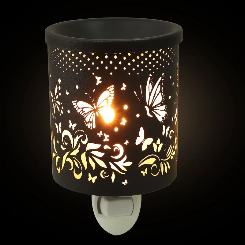 Metal Plug In Wax Warmer Electric Burner Scented Oil Night Lamp Aromatherapy Furnace Bedroom Incense Burner