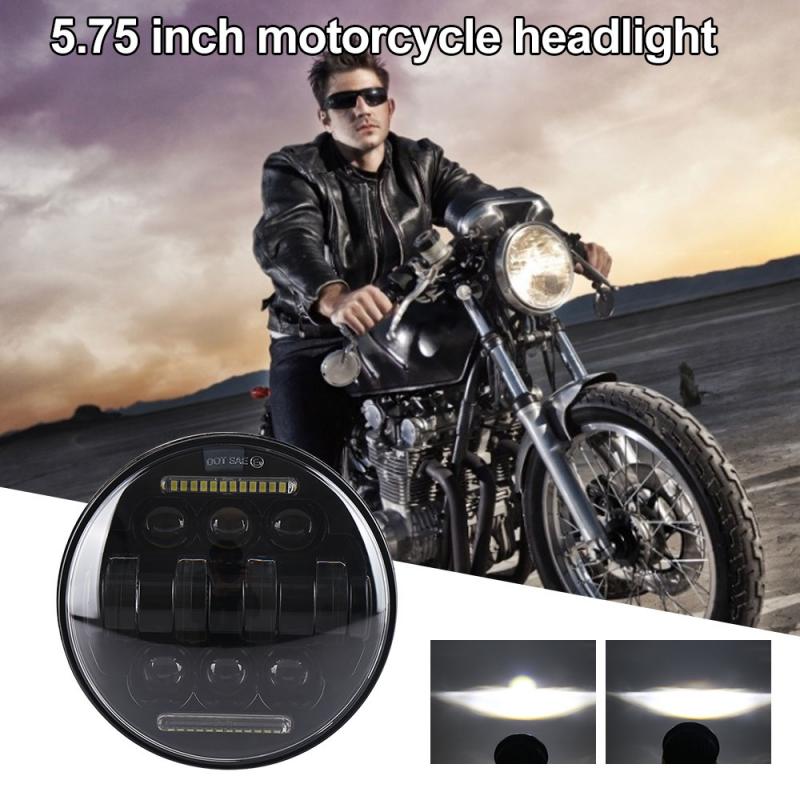 24V Universal 5.75 " Motorcycle Motorbike Black Headlight LED Front Light Headlamp 6000K LED headlights