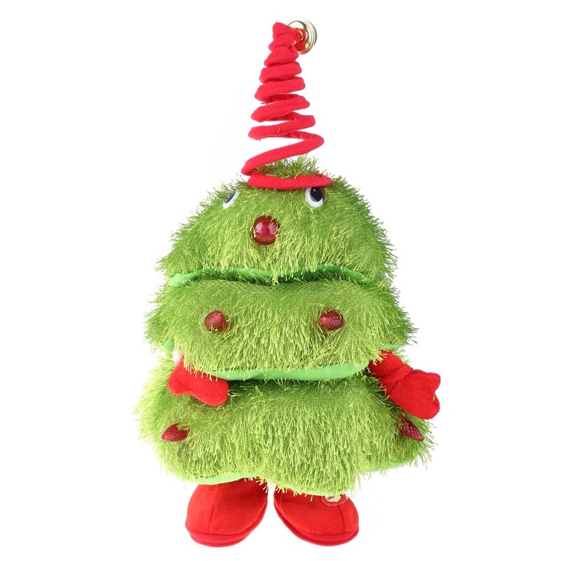 Kawaii Singing Dancing Christmas Tree Stuffed Toys Electric Music Plush Toy Doll for Kid Music Christmas Singing Dancing: B