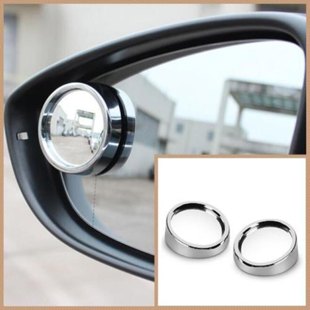 1pair Car Truck Vehicle Wide Angle Rearview Rear View Side Blind Spot Convex Mirror