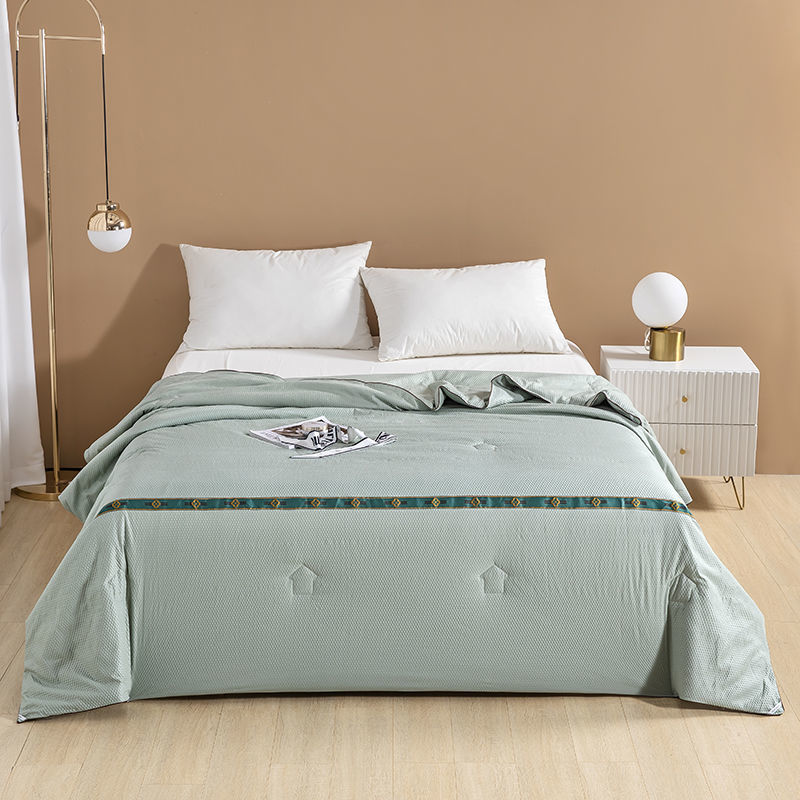 hoch-Ende-dünne sommer kühl Decke bestickt Decke Ader schlafsaal einzigen doppel Decke seersucker Band klimaanlage Decke