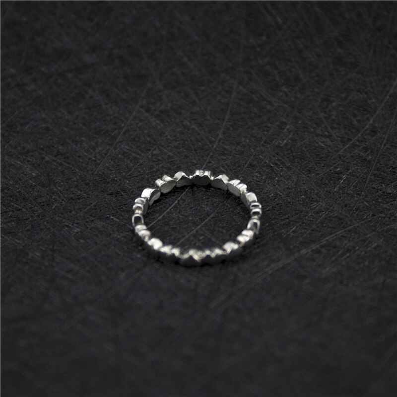 Simple Thick Multi Heart Couple Rings Jewelry For Women Husband Boyfriend Luxury 2mm Stainless Steel Wedding Band