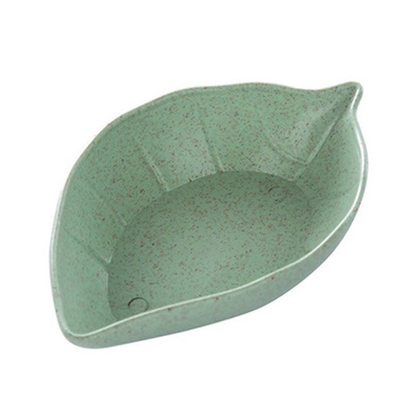 Homies 1PC Leaves ShapeWheat Straw Soy Sauce Dish Rice Bowl Plate Sub - plate Japanese Tableware Food Container Baby Kids Dish: 12