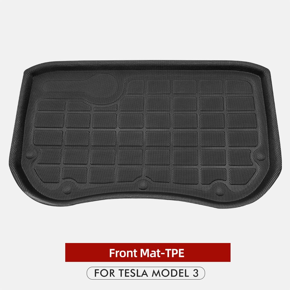Heenvn Model3 Auto Waterdichte Voorzijde Kofferbak Matten Voor Tesla Model 3 Front Opslag Mat Cargo Tray Beschermende Pads Mat Model er: Default Title